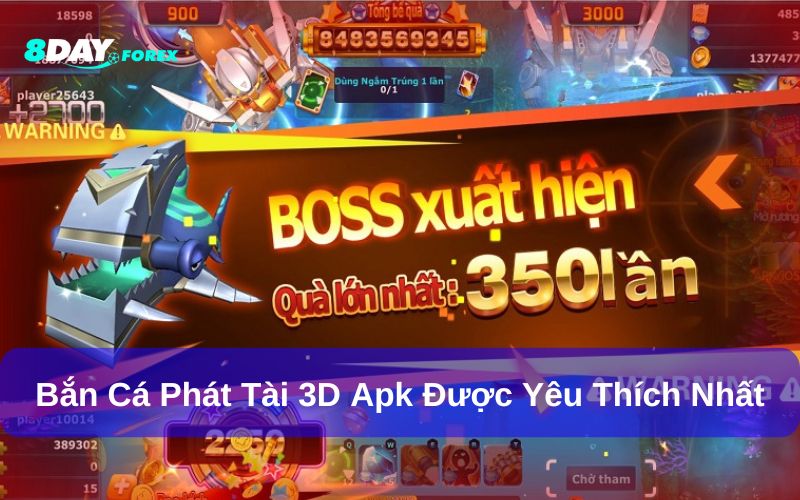Bắn cá Phát Tài 3D apk được đánh giá cao về đồ hoạ