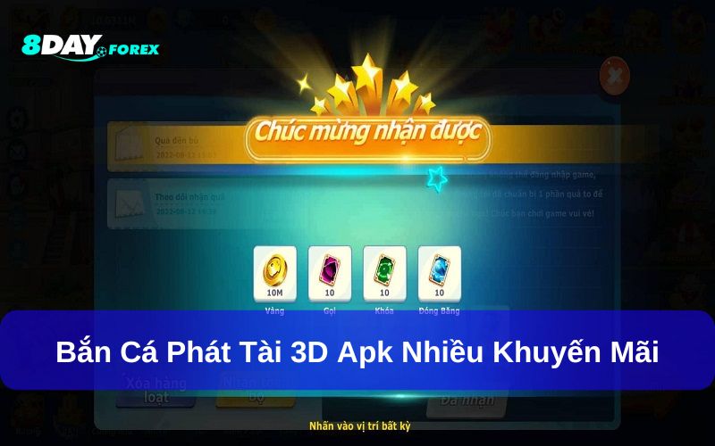 Chơi bắn cá Phát Tài 3D apk nhiều khuyến mãi hấp dẫn