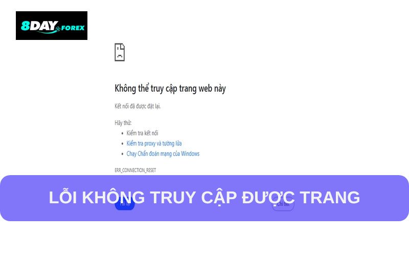 Thông báo lỗi 8DAY không truy cập được