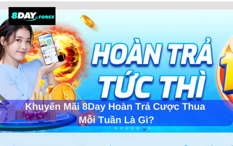 8day Hoàn trả cược thua mỗi tuần là chương trình ưu đãi hấp dẫn