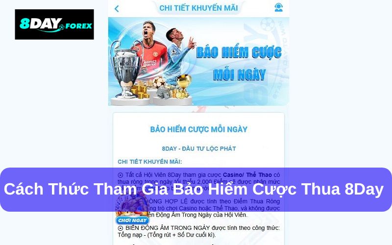 Tìm hiểu chi tiết về gói bảo hiểm cược thua 8Day